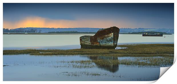 Evening Wreck Print by James Rowland