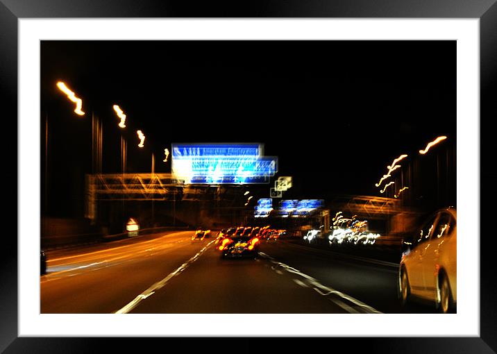 The Long Drive Home Framed Mounted Print by graham young