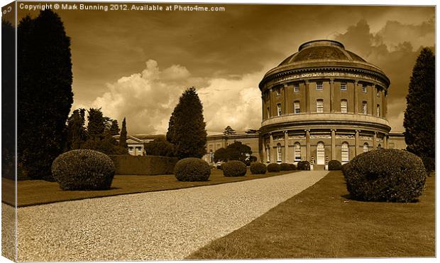 Ickworth House in sepia Canvas Print by Mark Bunning