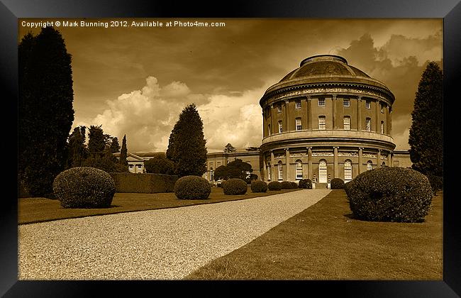 Ickworth House in sepia Framed Print by Mark Bunning