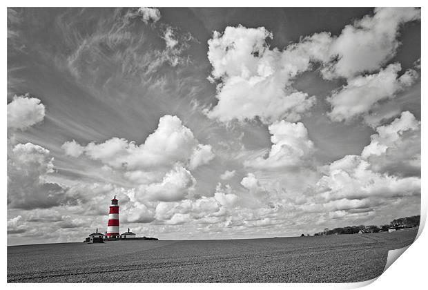 Amazing Skies over Hapisburgh Lighthouse Print by Paul Macro