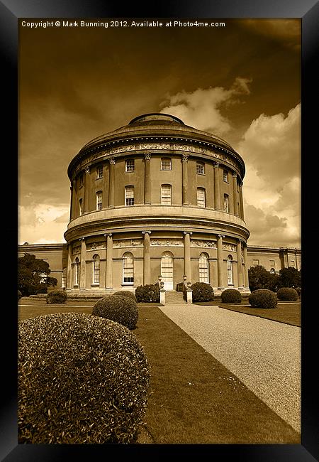 Ickworth House in sepia Framed Print by Mark Bunning