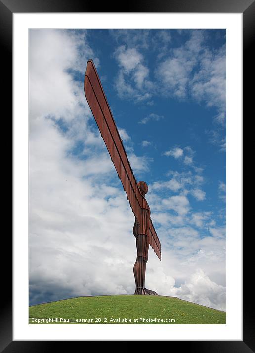 Angel of the North Gateshead Framed Mounted Print by P H