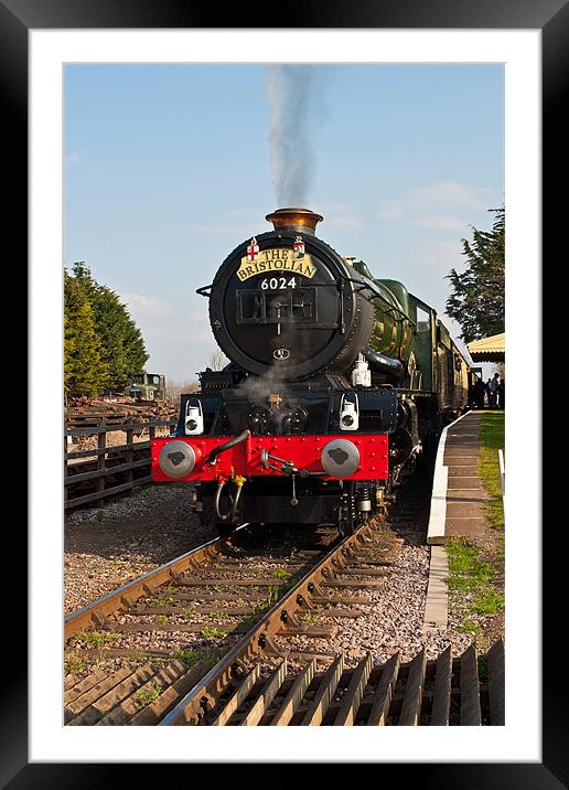 Steam Train Framed Mounted Print by David Tyrer