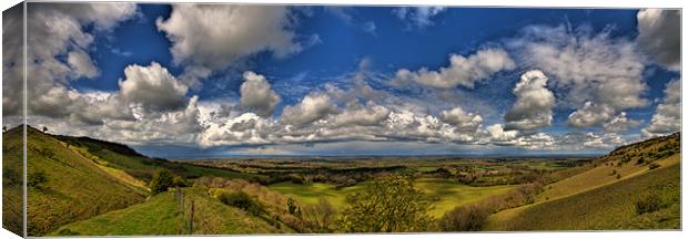 Over the South Downs Canvas Print by Eddie Howland