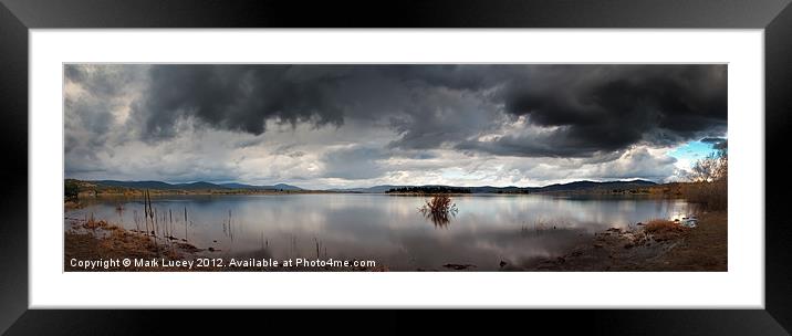 The Lakes' Shore Framed Mounted Print by Mark Lucey