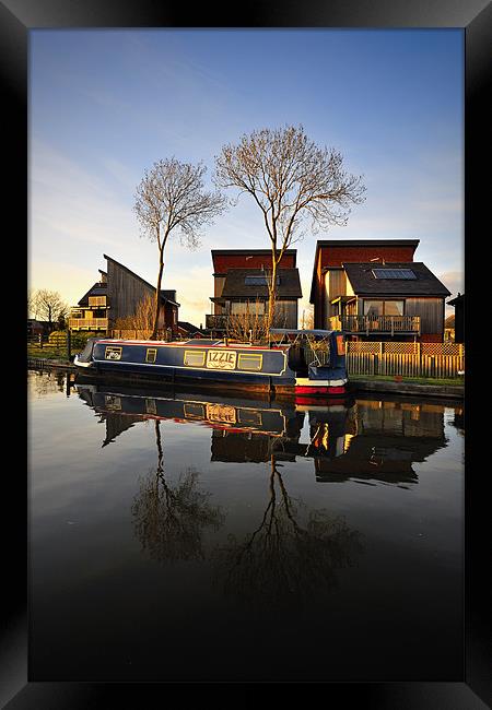 Canal side Reflections Framed Print by Jason Connolly