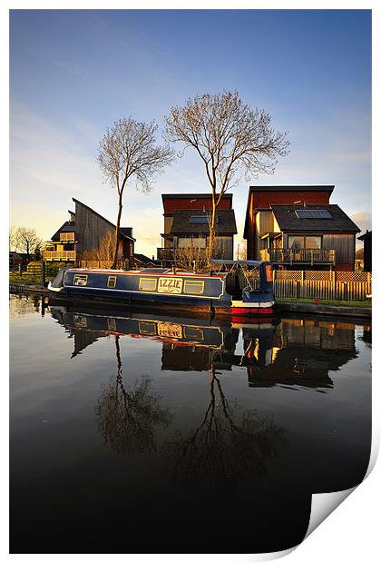 Canal side Reflections Print by Jason Connolly