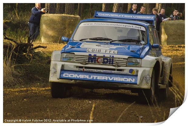 Historic Metro 6R4 of Rallying Print by Kelvin Futcher 2D Photography