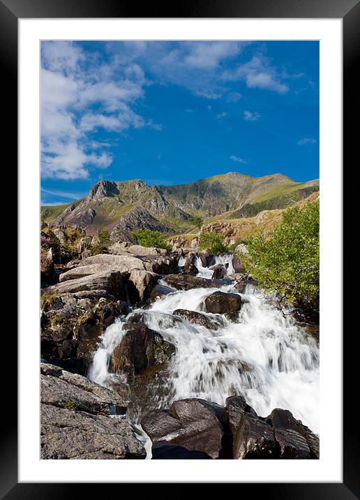 Mountain Stream Framed Mounted Print by David Tyrer