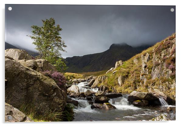 Cwm Idwal Snowdonia Acrylic by David Tyrer