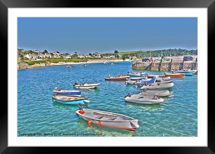 St Mawes in the Sunshine Framed Mounted Print by Terri Waters