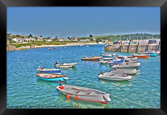 St Mawes in the Sunshine Framed Print by Terri Waters