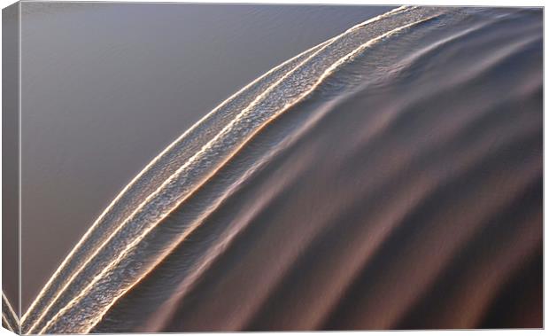 Severn Bore Aerial Canvas Print by mark humpage