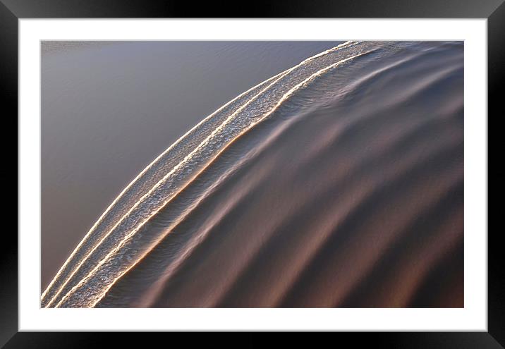 Severn Bore Aerial Framed Mounted Print by mark humpage
