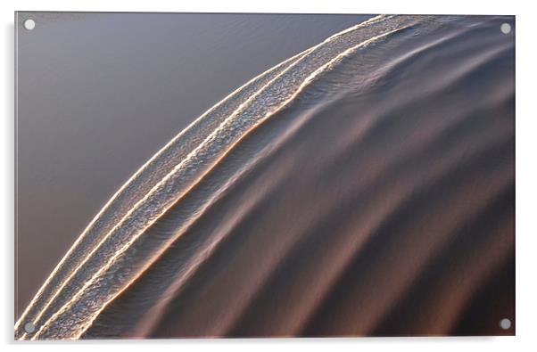 Severn Bore Aerial Acrylic by mark humpage