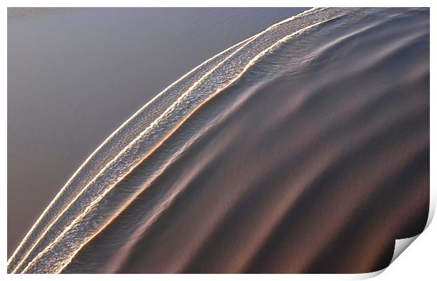 Severn Bore Aerial Print by mark humpage