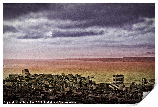 Marseille hdr vision Print by perriet richard