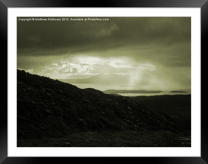 Weather on The Western Isles Framed Mounted Print by Bristol Canvas by Matt Sibtho