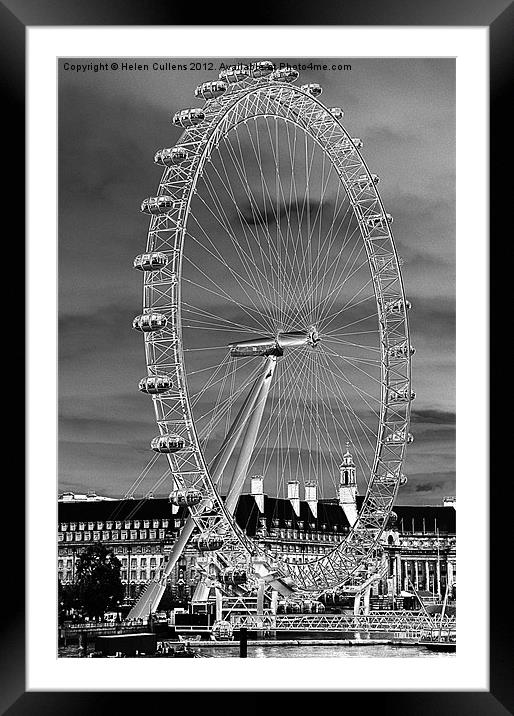 THE LONDON EYE Framed Mounted Print by Helen Cullens