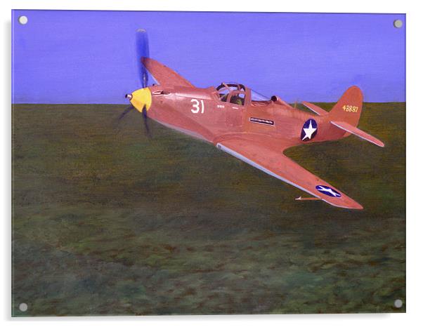 Bell P-39 Airacobra Acrylic by Olive Denyer