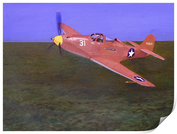 Bell P-39 Airacobra Print by Olive Denyer