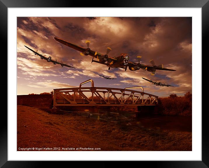 Low Flying, Training Framed Mounted Print by Nigel Hatton