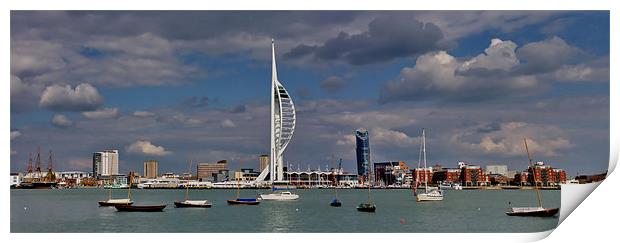 Portsmouth Waterfront Print by Phil Clements