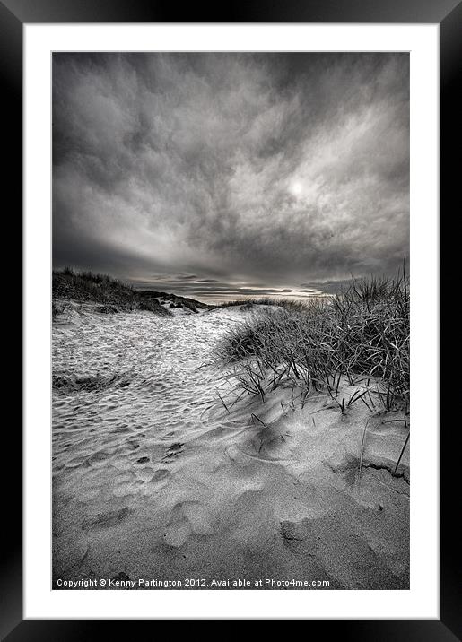 The view to the dunes Framed Mounted Print by Kenny Partington