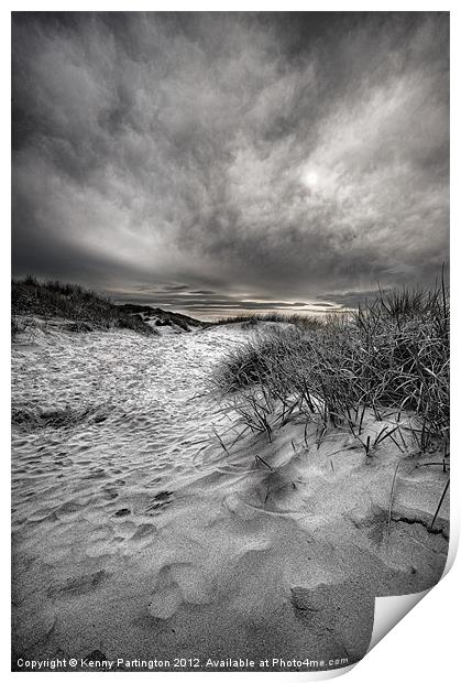The view to the dunes Print by Kenny Partington