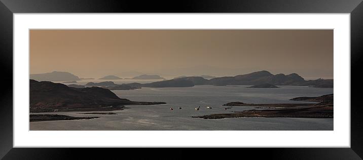 Summer Isles  Scotland Panorama Framed Mounted Print by Derek Beattie