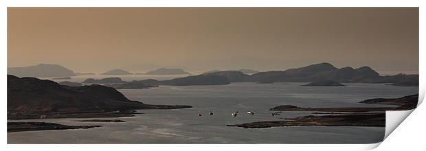 Summer Isles  Scotland Panorama Print by Derek Beattie