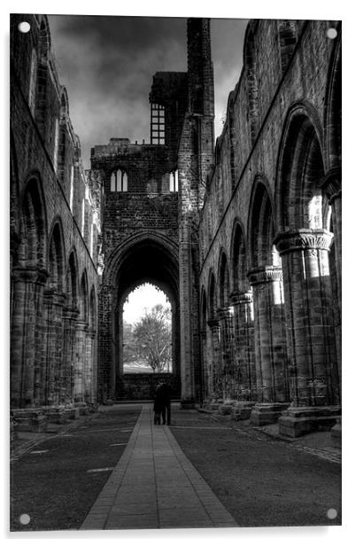 Kirkstall Abbey 1 Acrylic by Andrew Holland