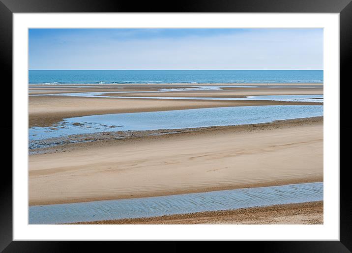 Low Tide at Burnham Overy Beach Framed Mounted Print by Stephen Mole