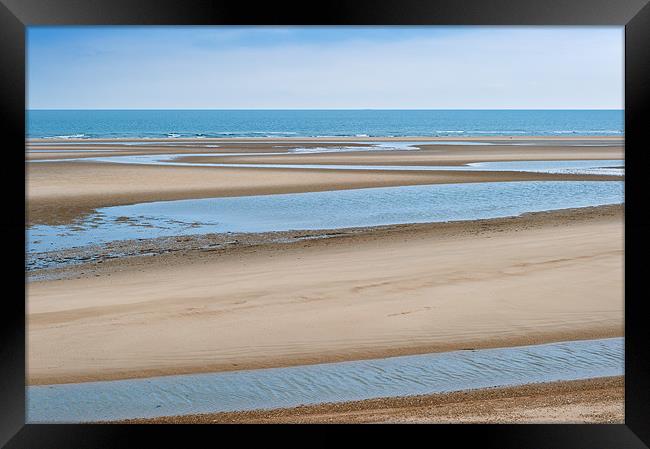 Low Tide at Burnham Overy Beach Framed Print by Stephen Mole