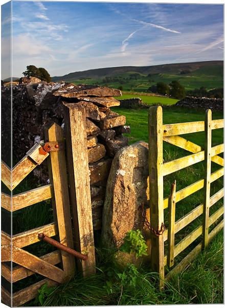 A Rustic Yorkshire Dusk Canvas Print by Jim Round