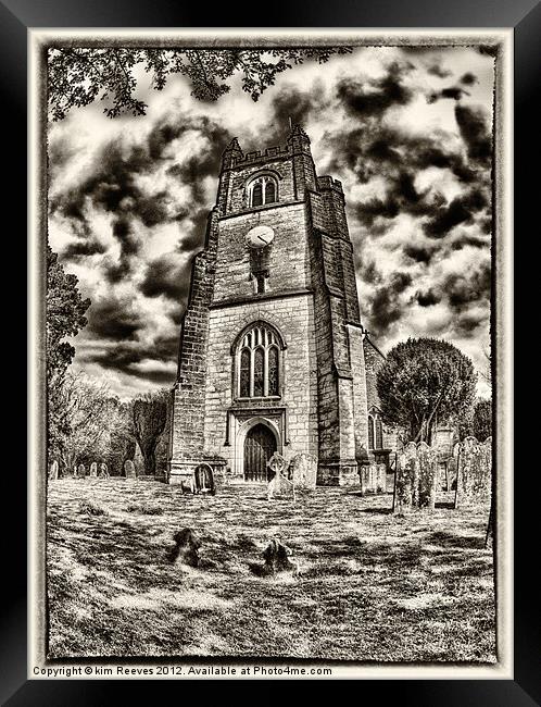 chiddingstone church Framed Print by kim Reeves