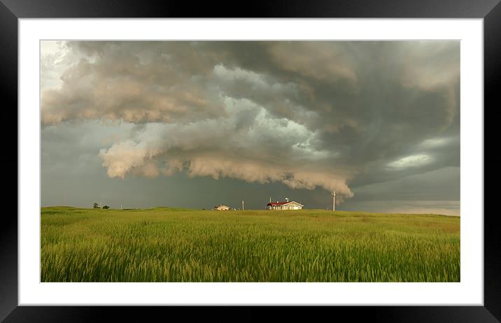 Storm View Framed Mounted Print by mark humpage