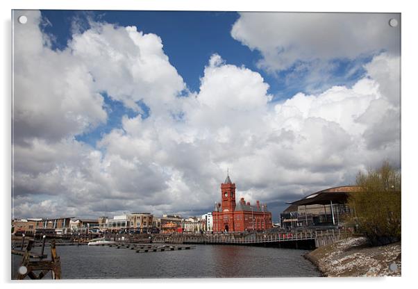 Cardiff Bay Acrylic by Gail Johnson