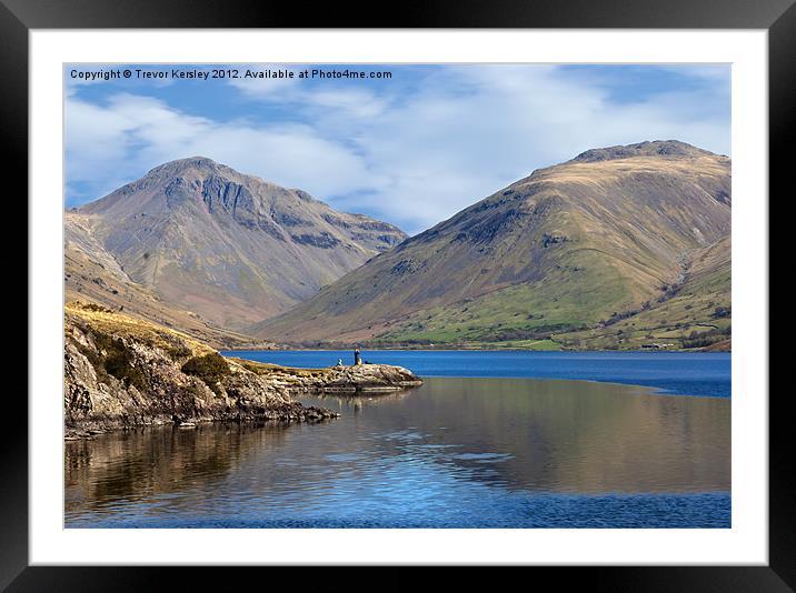 Wastwater - Lake District Framed Mounted Print by Trevor Kersley RIP