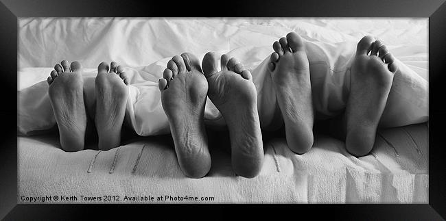 Feet And Toes Canvases and Prints Framed Print by Keith Towers Canvases & Prints