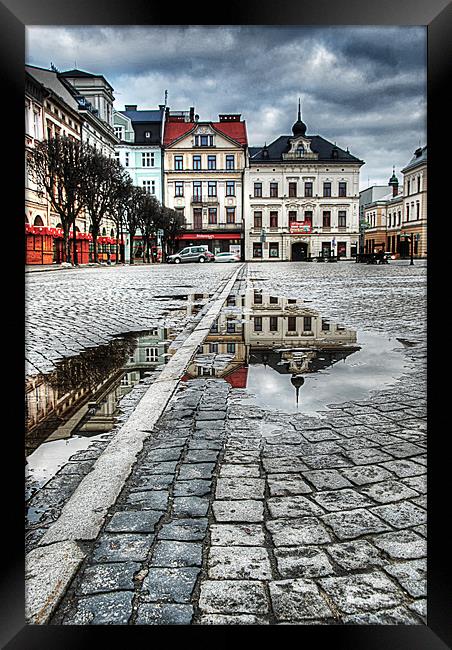 Rynek Reflections Framed Print by Andrew Squires