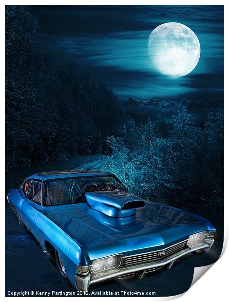Midnight Impala Print by Kenny Partington