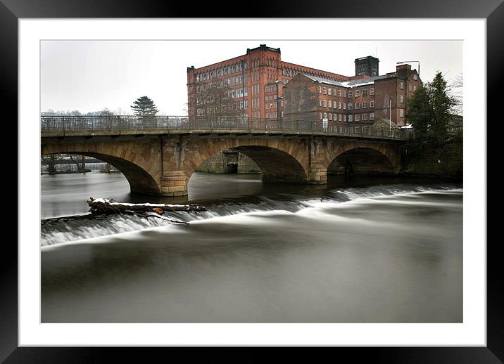 The River Derwent, Belper Derbyshire Framed Mounted Print by Scott Simpson