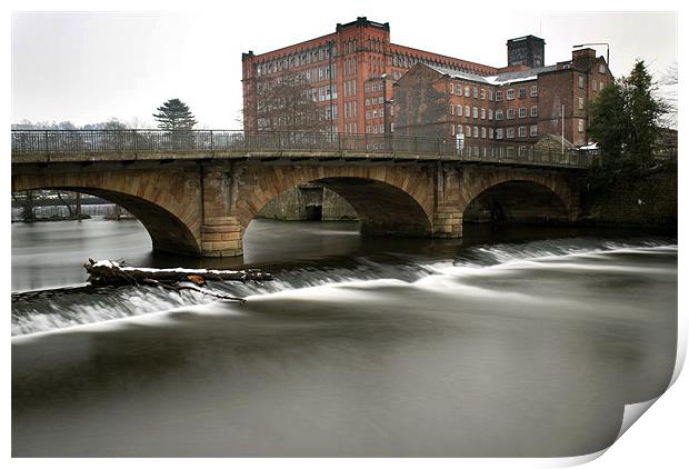 The River Derwent, Belper Derbyshire Print by Scott Simpson