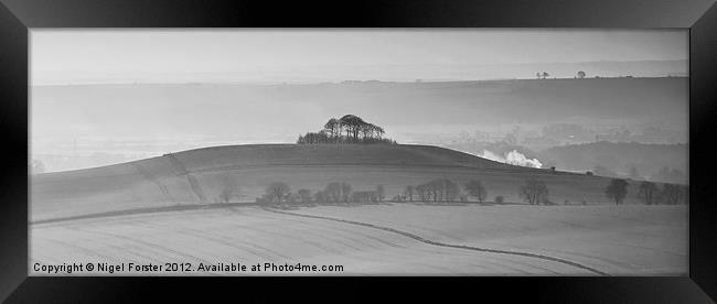 Pewsey Vale landscape Framed Print by Creative Photography Wales