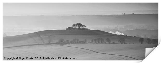 Pewsey Vale landscape Print by Creative Photography Wales