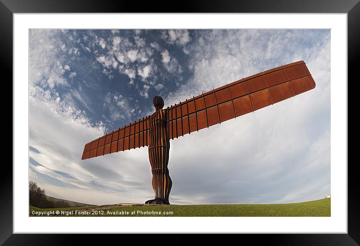 Angel of the North Framed Mounted Print by Creative Photography Wales