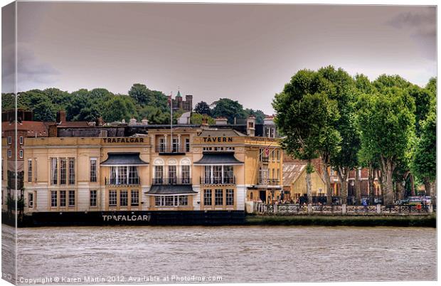 Trafalgar Tavern Canvas Print by Karen Martin