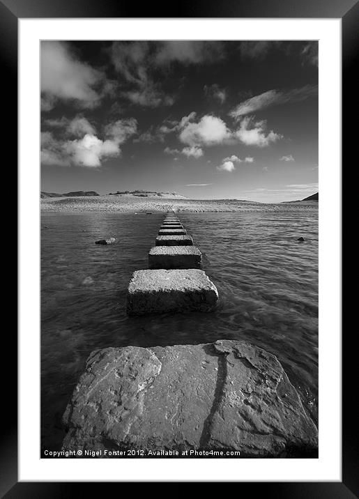 The Stepping Stones Framed Mounted Print by Creative Photography Wales